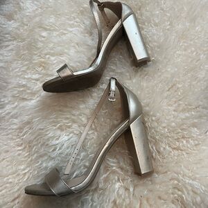 Lulu’s Elegant Gold High Heel Sandals